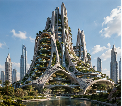 Termite-inspired biomimetic arcology — passive cooling architecture